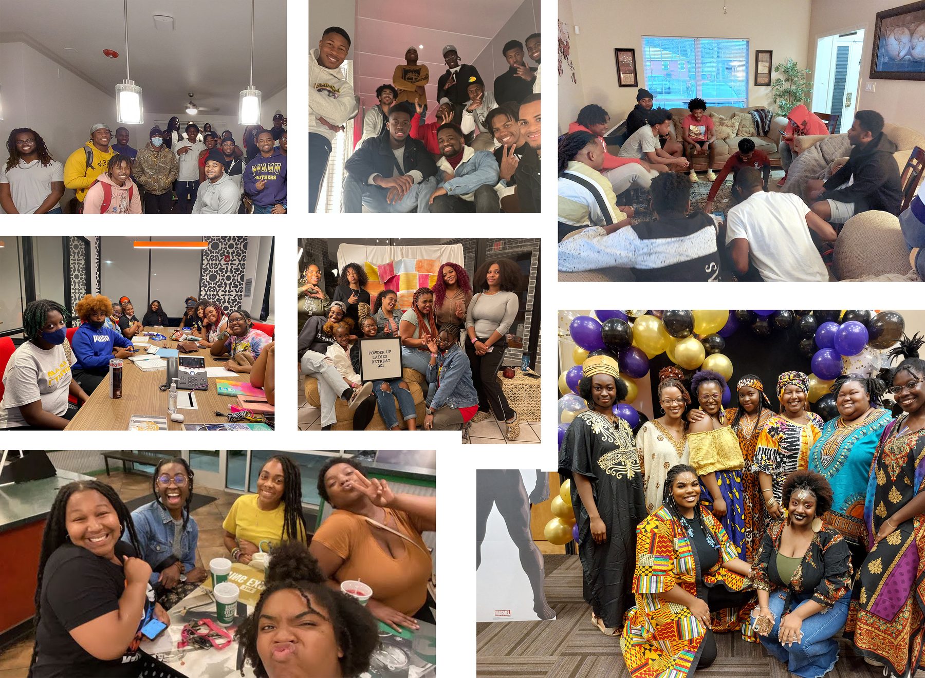 Collage of Prairie View Chi Alpha small groups